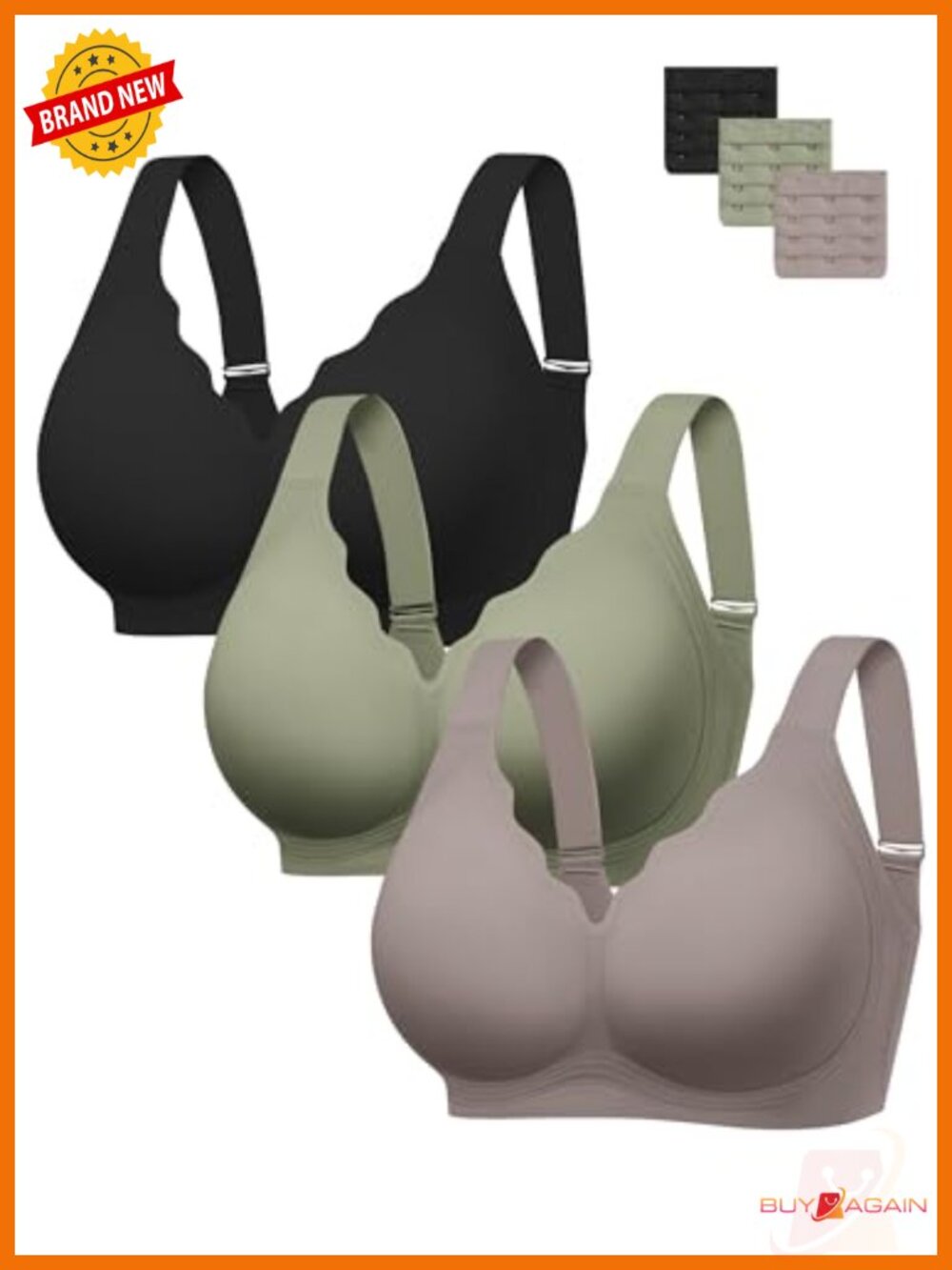 Plus Size Wireless Push-Up Minimizer Bra Seamless Full Coverage T-Shirt Bra No